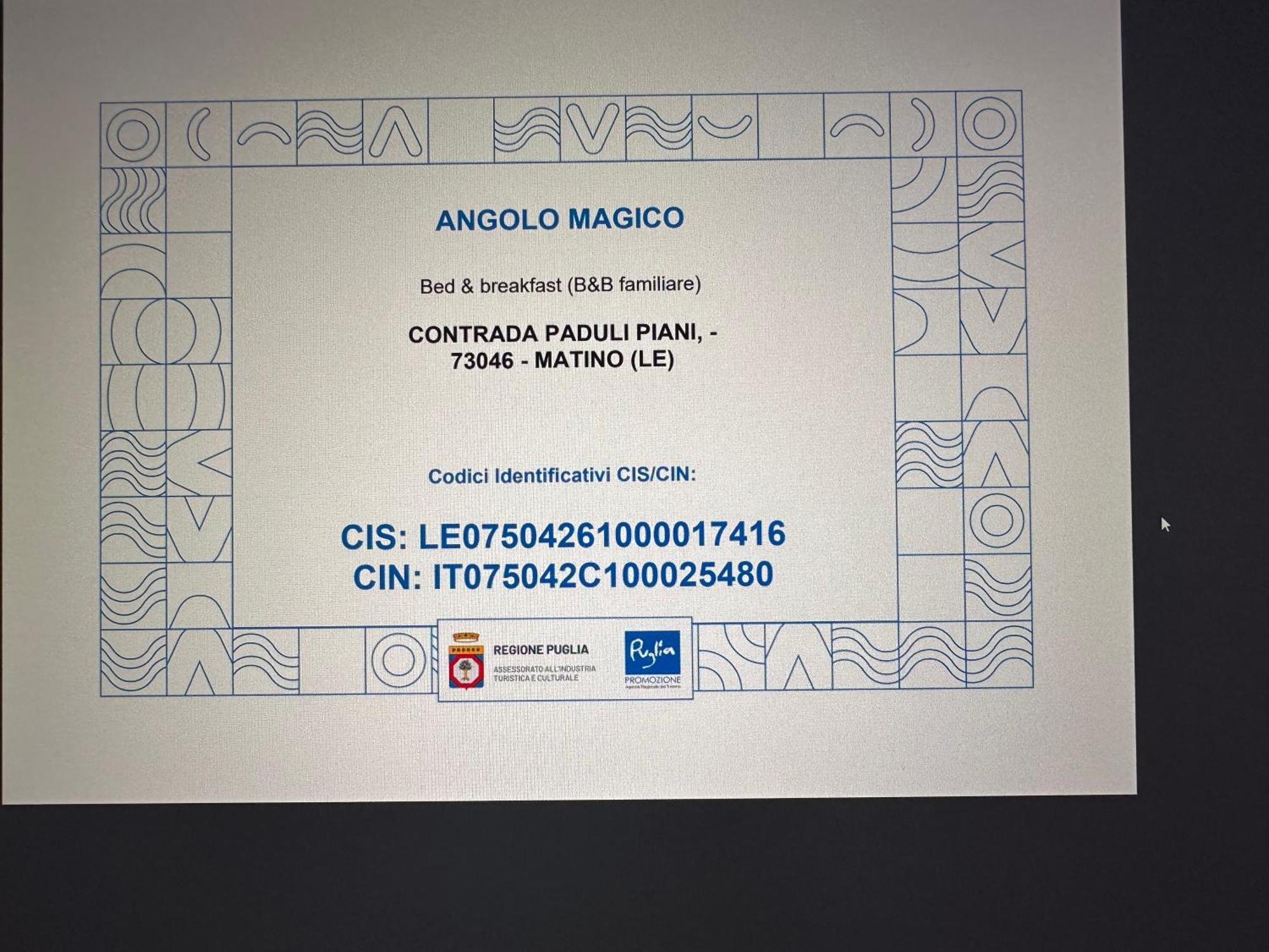 B&B Angolo Magico Parabita Exterior foto